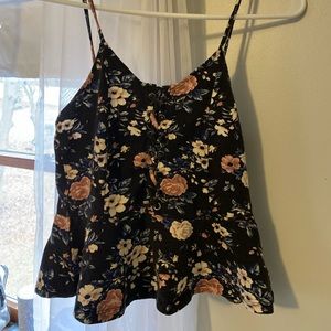 American Eagle Outfitters floral crop top